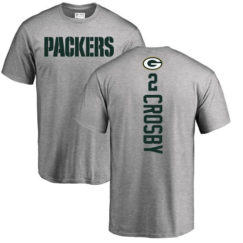Green Bay Packers Ash #2 Crosby Mason Backer Nike NFL T Shirt